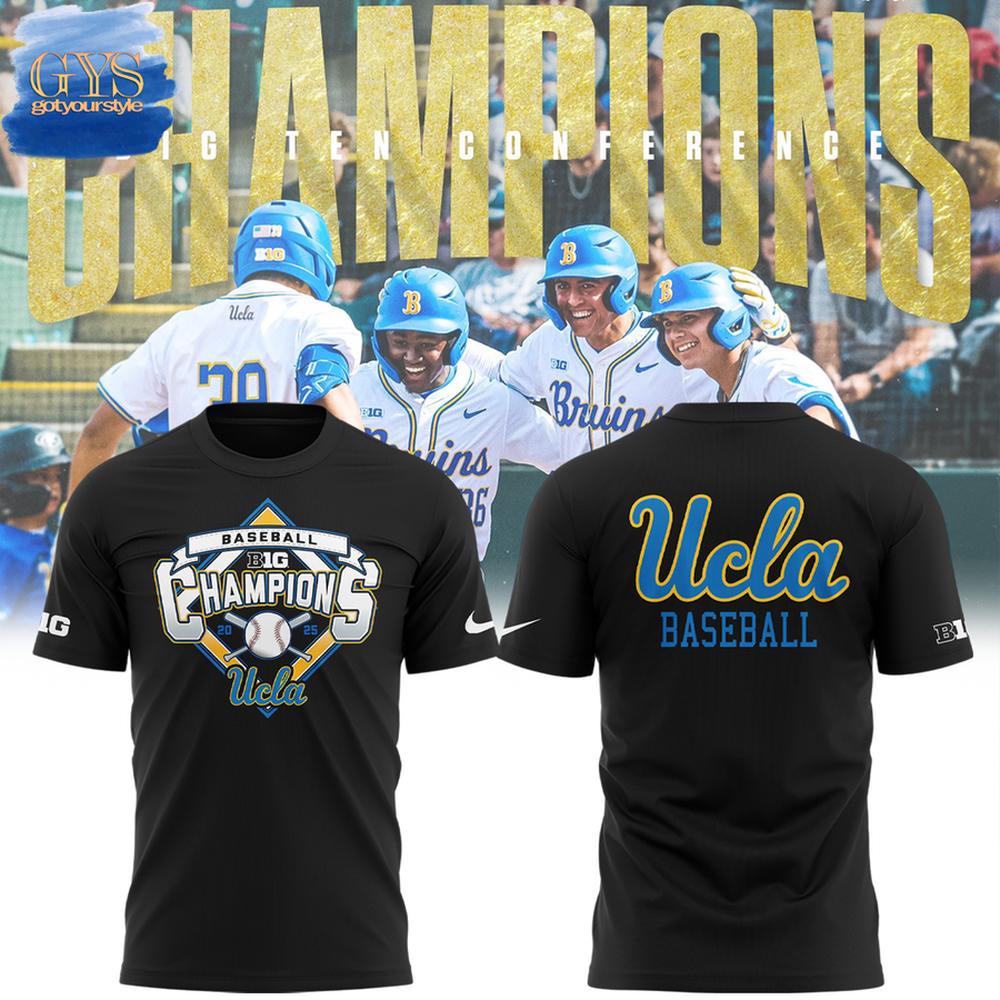UCLA Bruins 2025 Big Ten Baseball Regular Season Champions Merch Collection