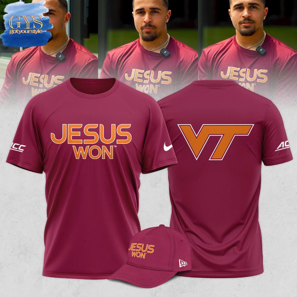 Virginia Tech Hokies Jesus Won Shirt Collection