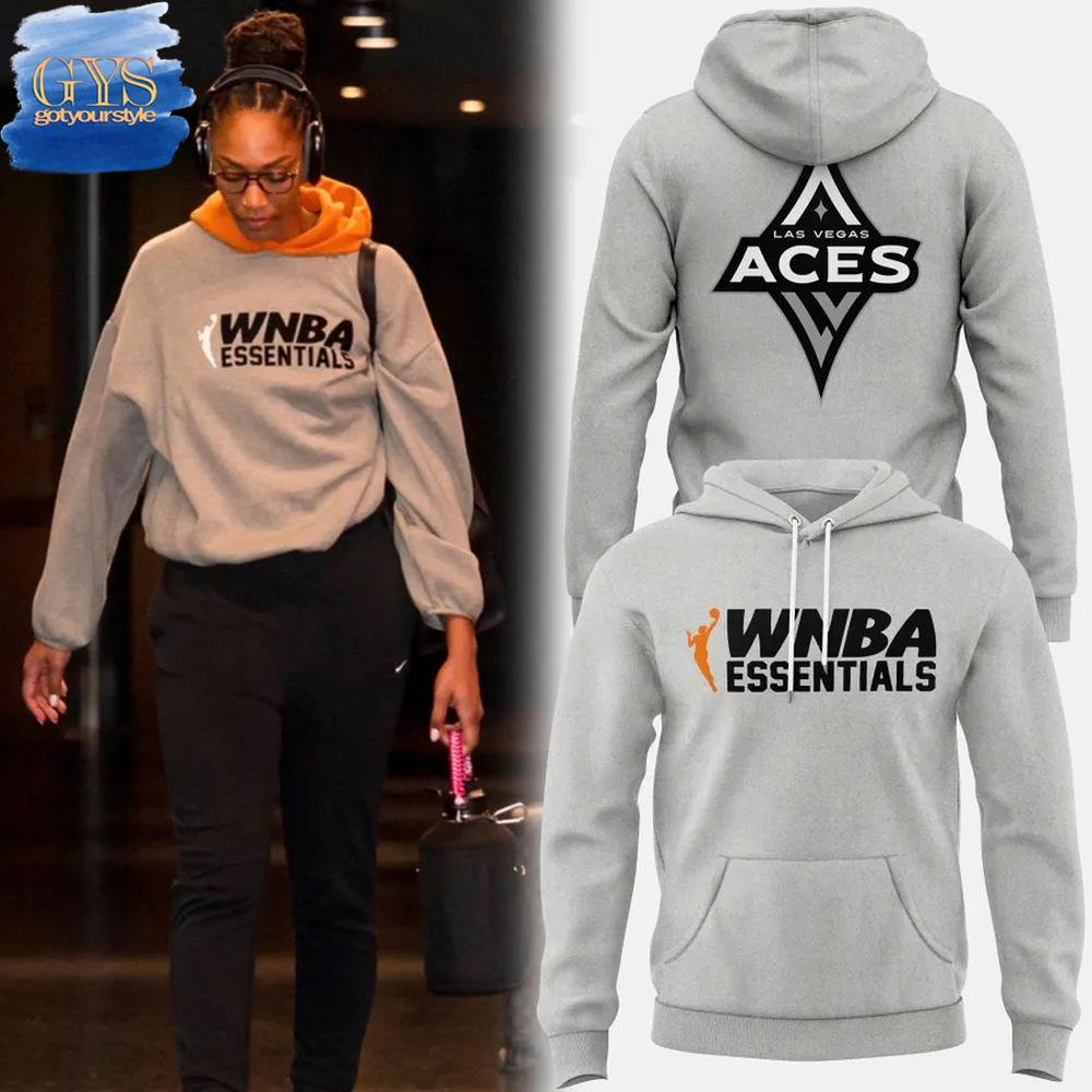 WNBA Las Vegas Aces x Essentials Limited Edition Grey Hoodie