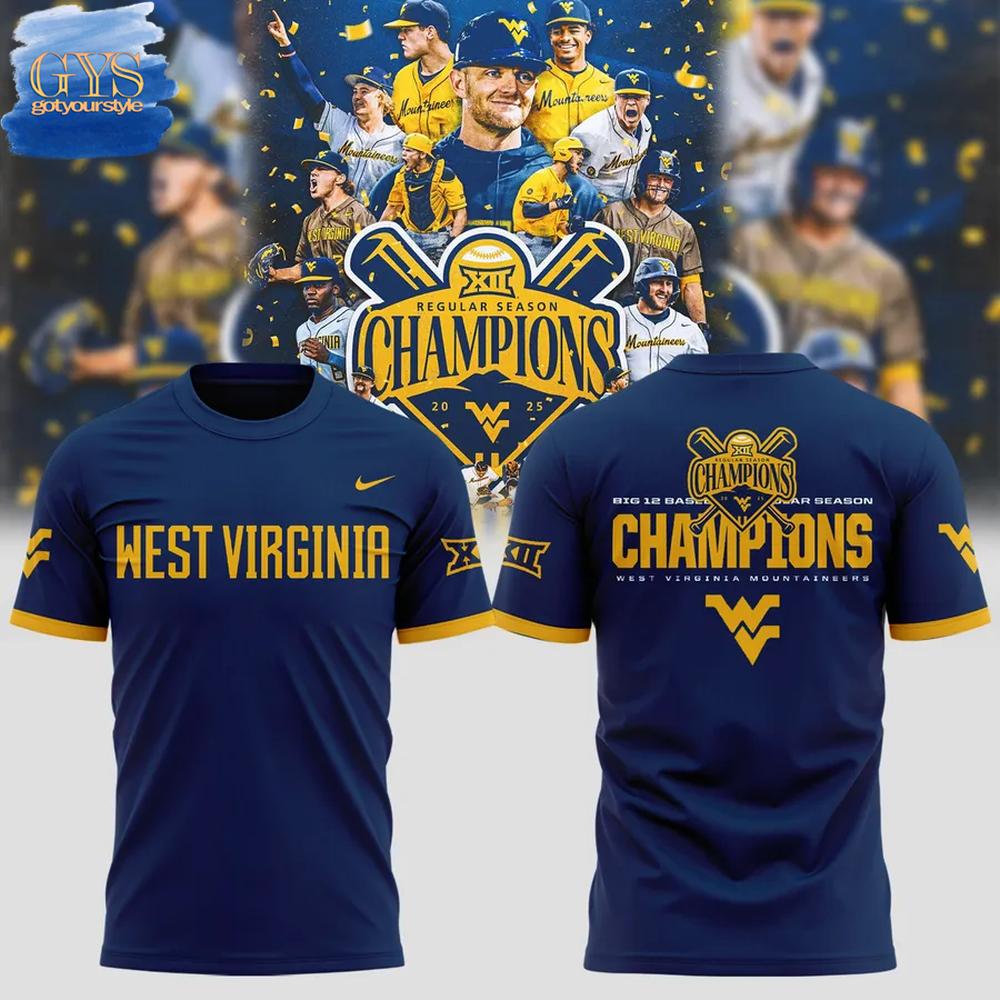 WVU Baseball BIG 12 CHAMPIONS Limited Edition Merch Collection