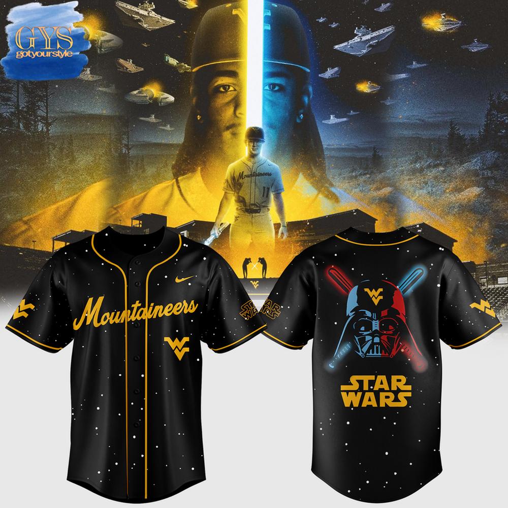 West Virginia Mountaineers Star Wars Limited Edition Baseball Jersey