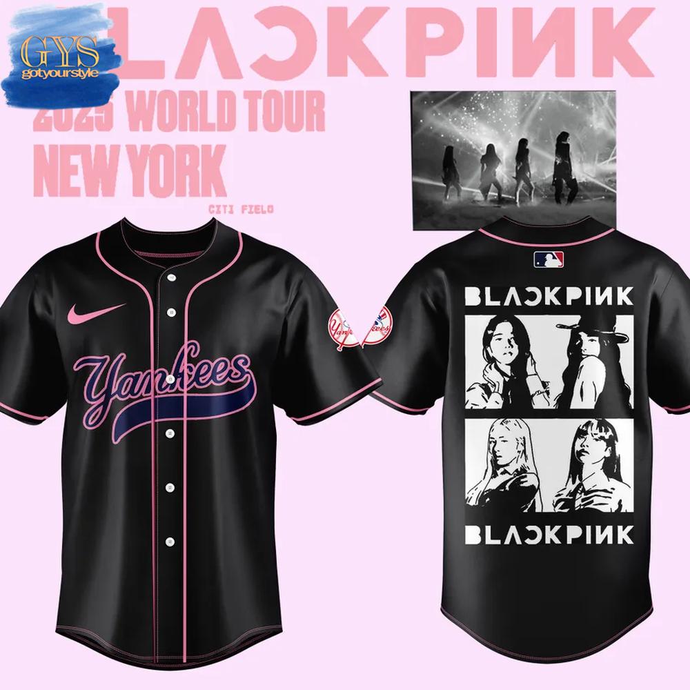 Yankees x BLACKPINK New York World Tour 2025 Limited Edition Baseball Jersey