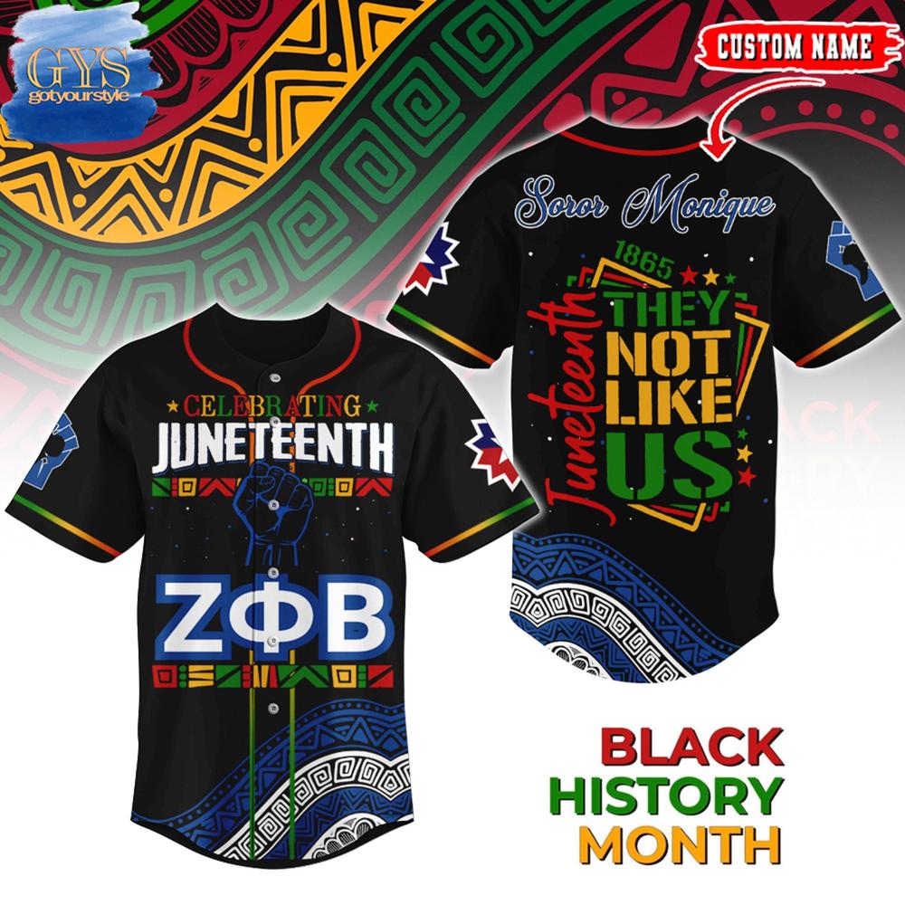 Zeta Phi Beta x Juneteenth Limited Edition Baseball Jersey