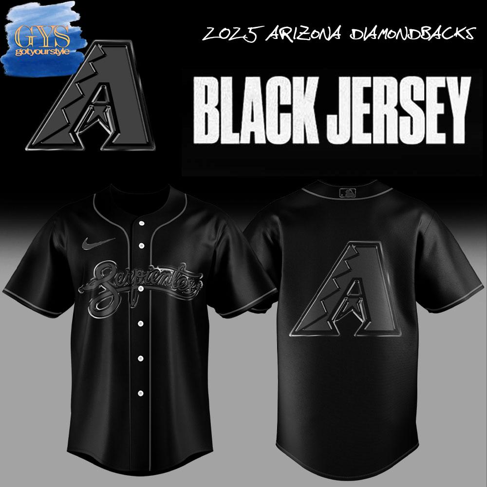 Arizona Diamondbacks Back In Black Limited Edition Baseball Jersey