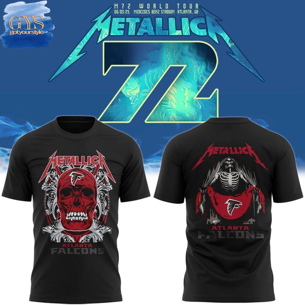 Atlanta Falcons x Metallica M72 Tour Mercedes-Benz Stadium T-Shirt