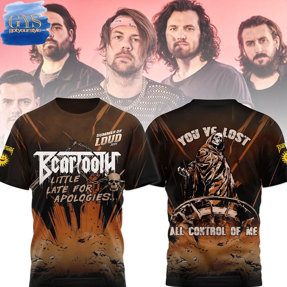 Beartooth Summer Of Loud 2025 Limited Edition Merchandise Collection
