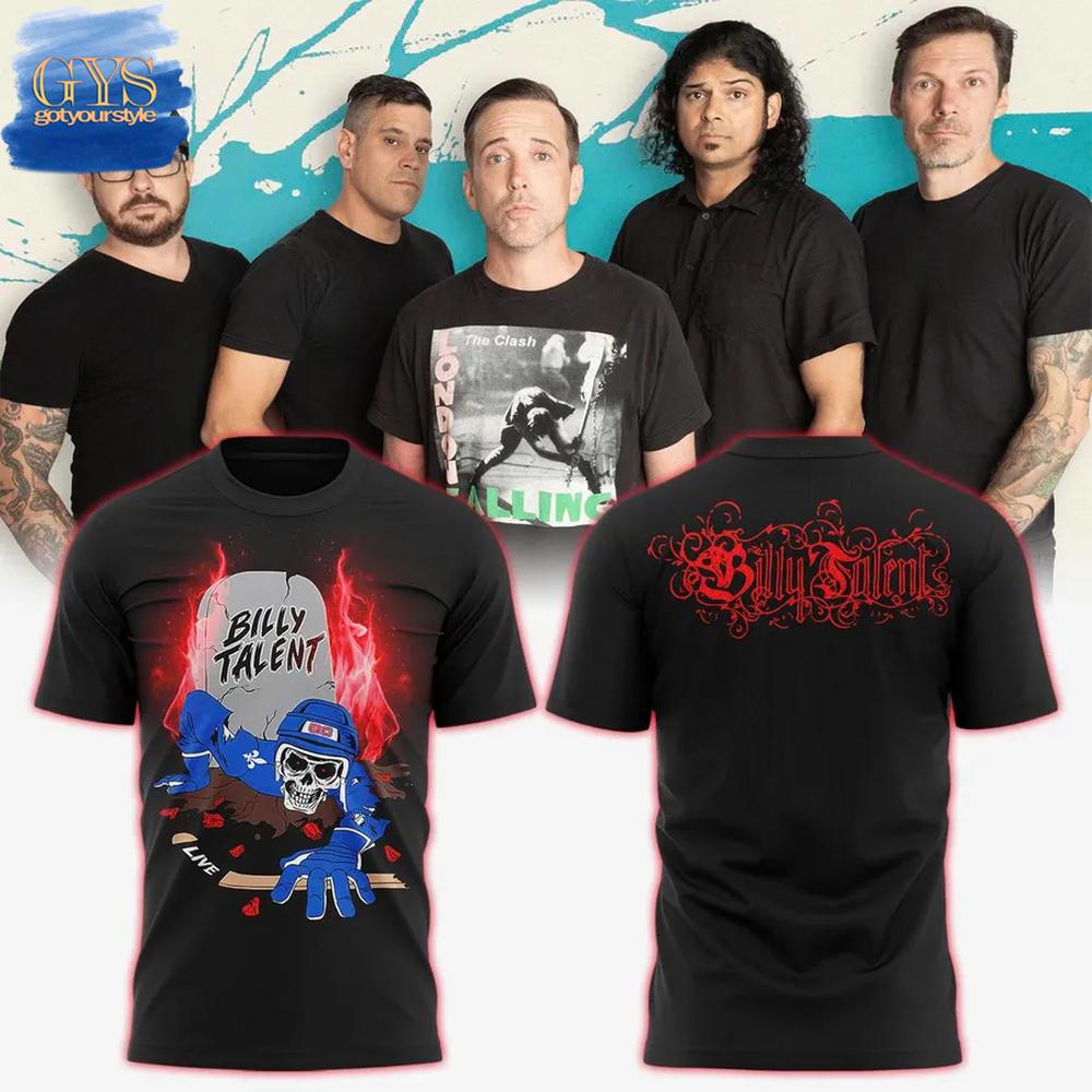 Billy Talent Quebec Canada Tour 2025 Limited Edition Merchandise Collection