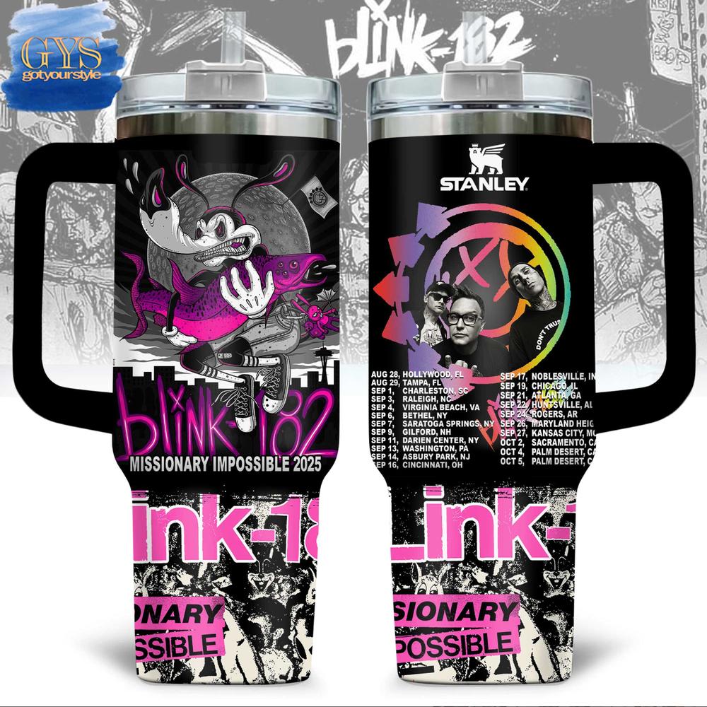 Blink-182 Missionary Impossible 2025 Limited Edition 40 Oz Stanley Tumbler