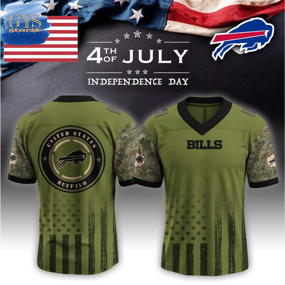 Buffalo Bills 2025 Independence Day Limited Edition Football Jersey