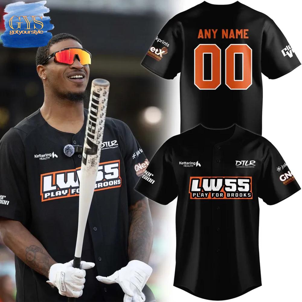 Cincinnati Bengals Logan Wilson Play For Brooks Baseball Jersey