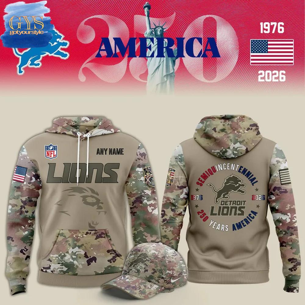 Detroit Lions 250 Years America Limited Edition Hoodie