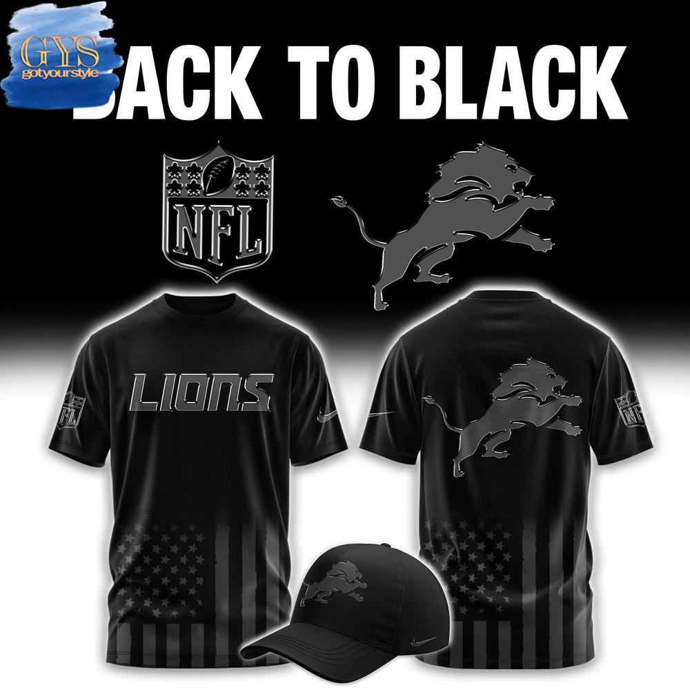 Detroit Lions Back To Black Limited Edition Merchandise Collection