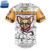 El Paso Chihuahuas Peanuts Night Limited Edition Baseball Jersey 3