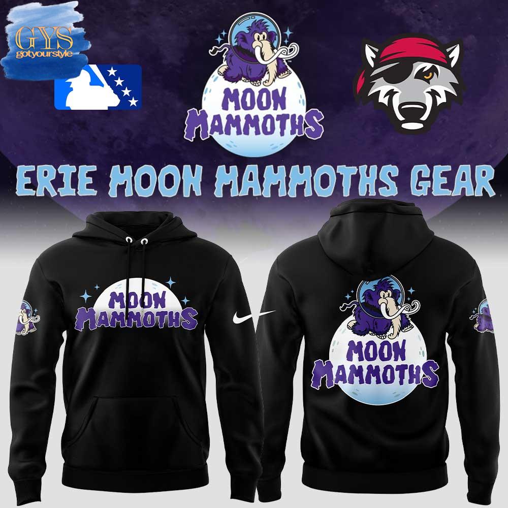 Erie Moon Mammoths Limited Edition Black Hoodie