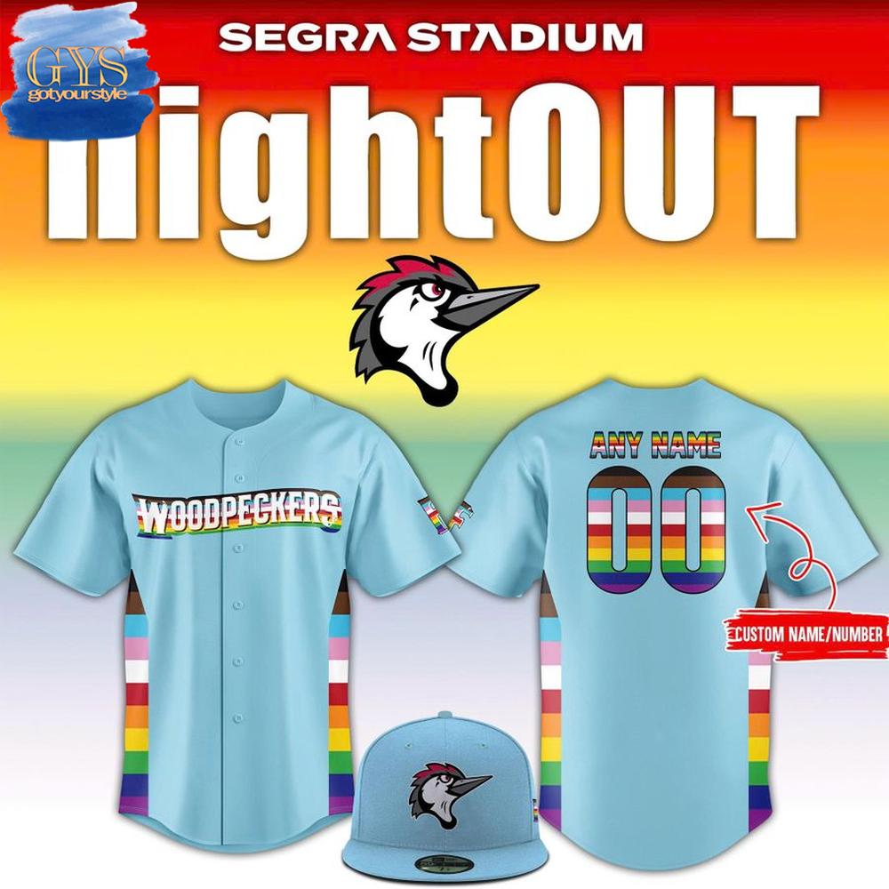 Fayetteville Woodpeckers Pride Night Limited Edition Baseball Jersey