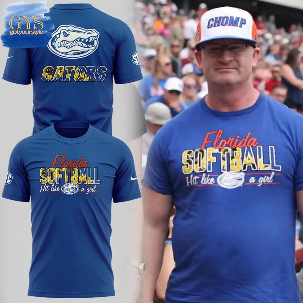Florida Gators Softball Hit Like A Girl T-Shirt