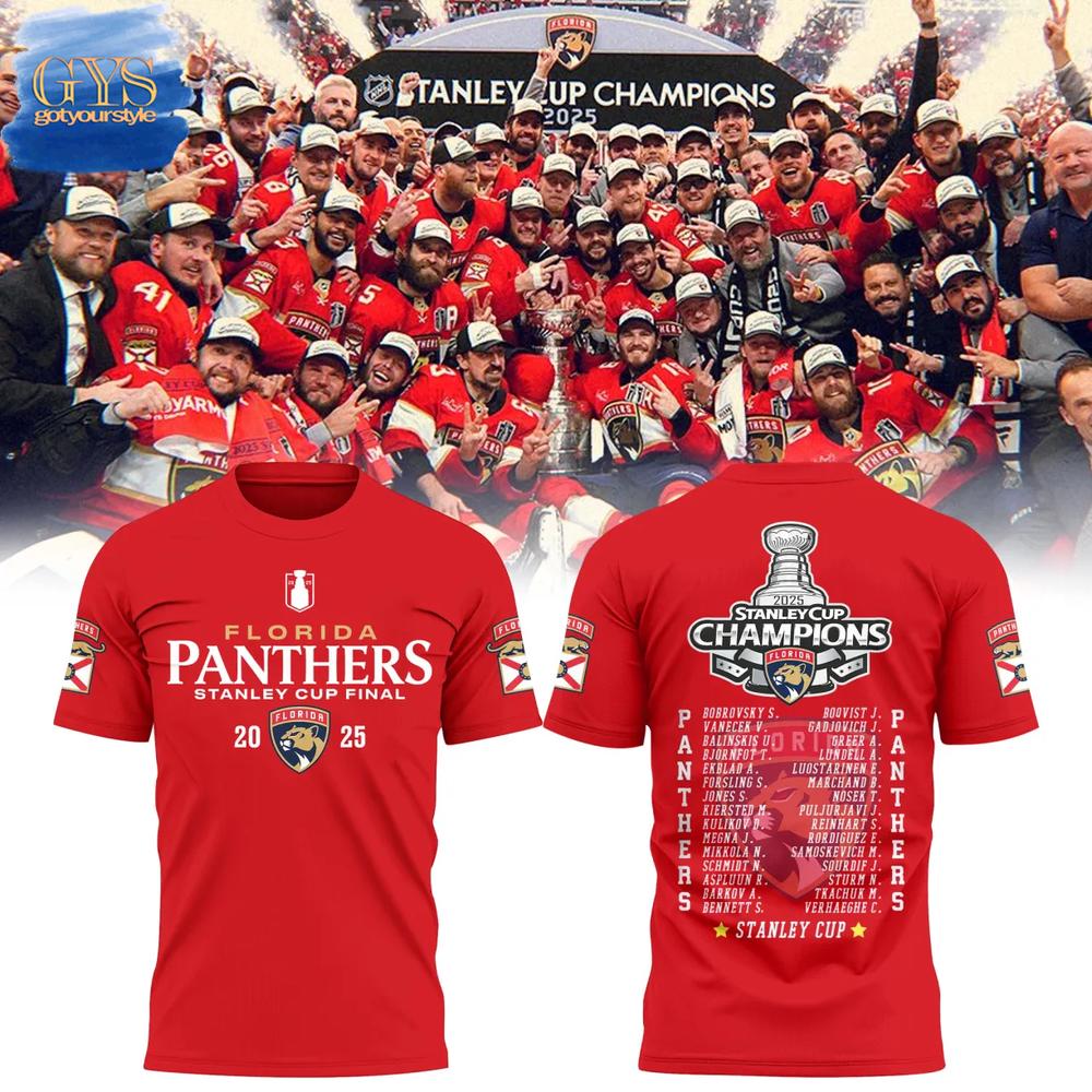 Florida Panthers 2025 Stanley Cup Champions Limited Edition Shirt