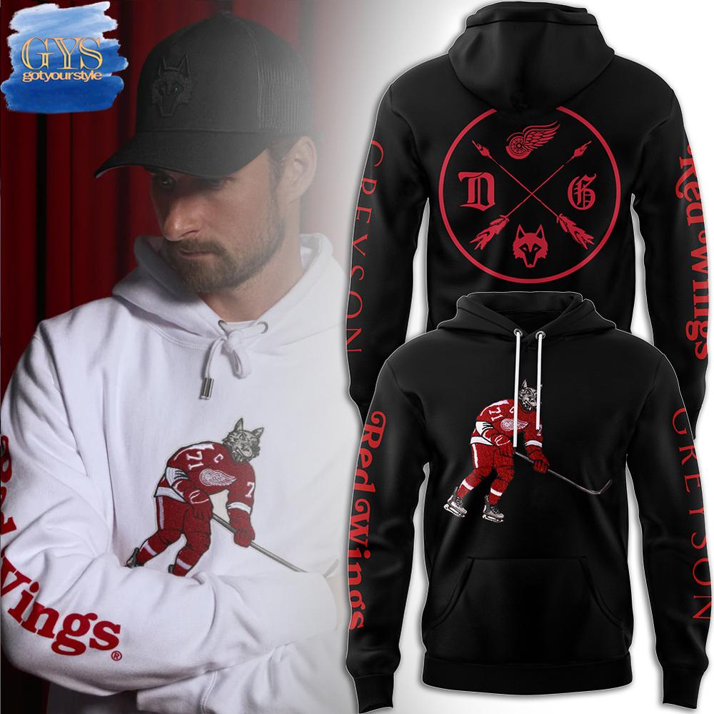 Greyson x Detroit Red Wings Limited Edition Black Hoodie