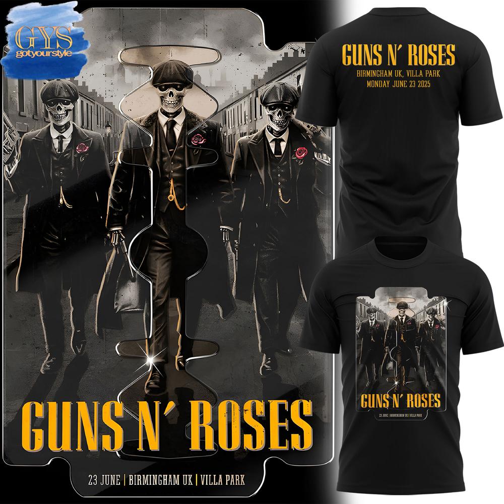 Guns N’ Roses Birmingham World Tour 2025 Merchandise Collection