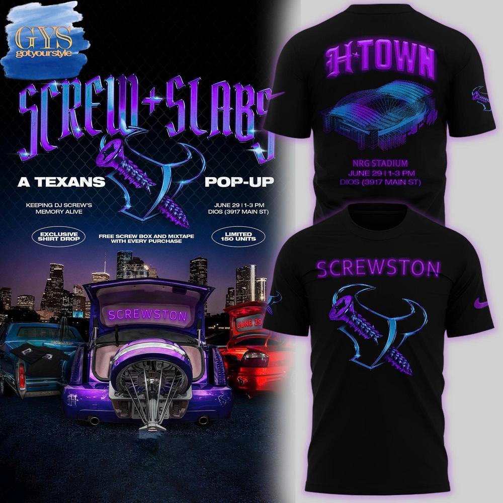 Houston Texans x DJ Screw Screwston Limited Edition T-Shirt