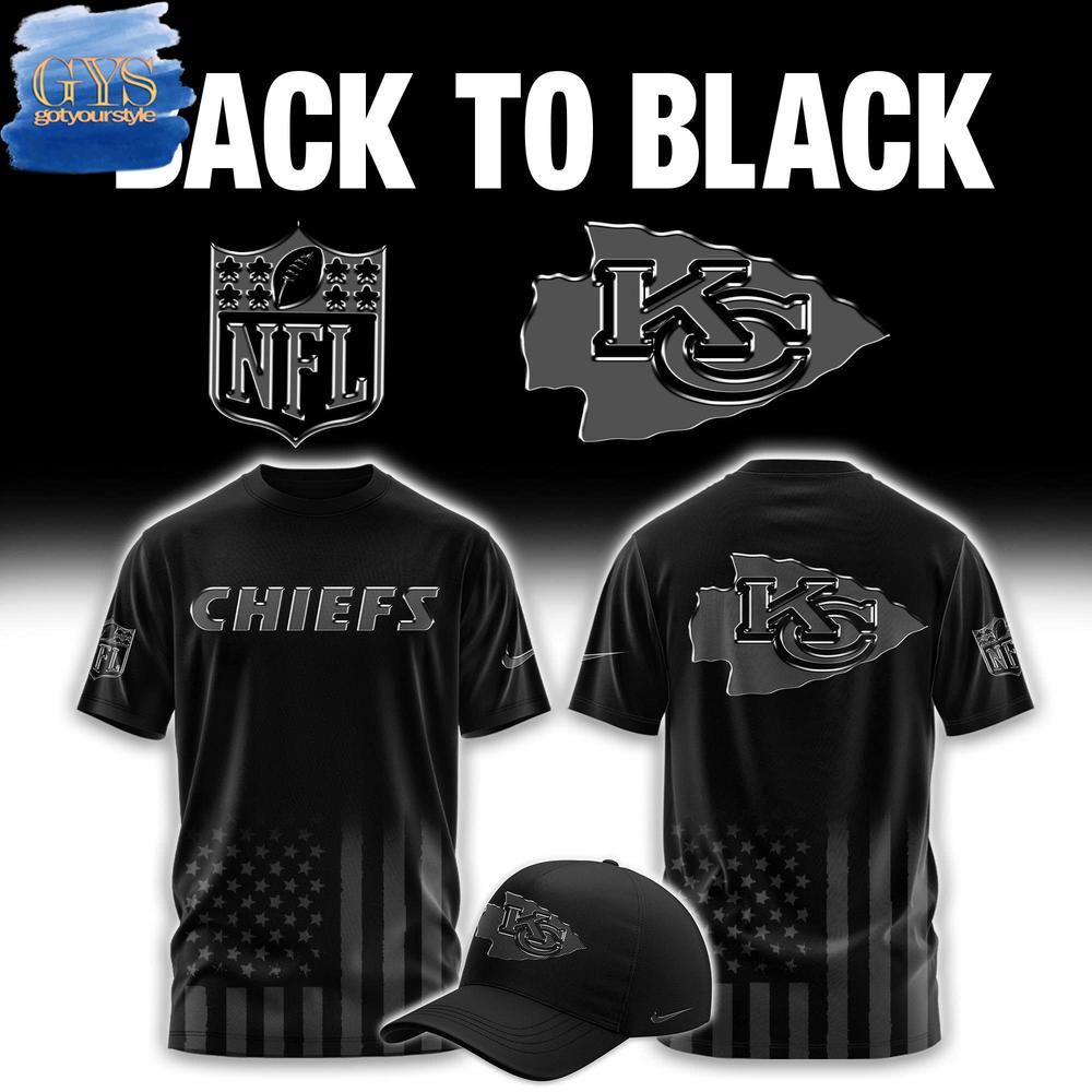 Kansas City Chiefs Back To Black Limited Edition Merchandise Collection