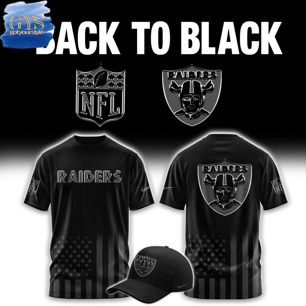 Las Vegas Raiders Back To Black Limited Edition Merchandise Collection