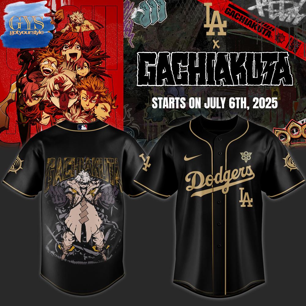 Los Angeles Dodgers Gachiakuta Limited Edition Baseball Jersey