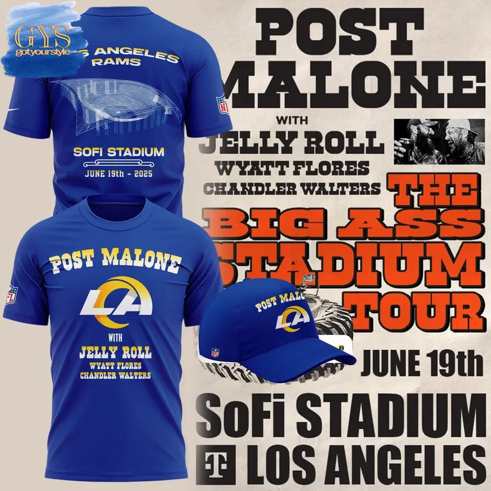 Los Angeles Rams x Post Malone Sofi Stadium Tour Merchandise Collection