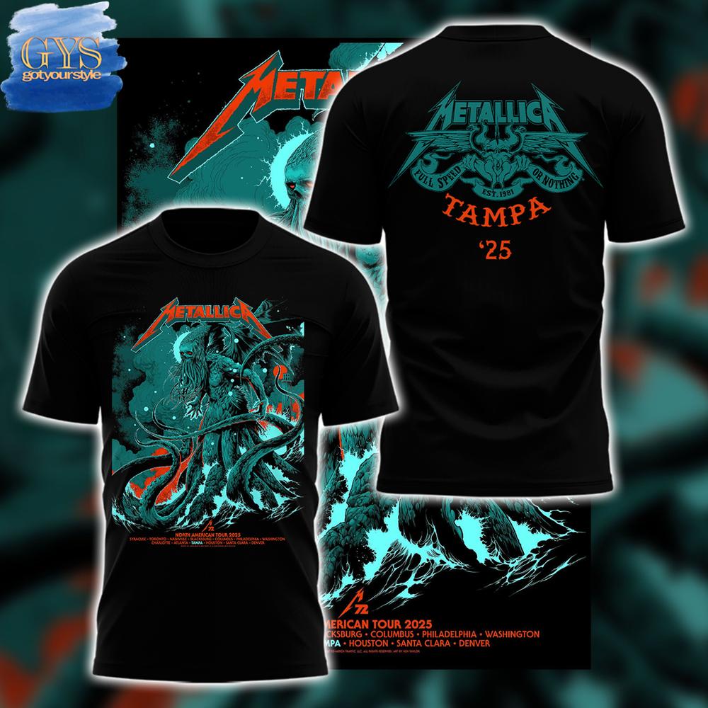 Metallica M72 World Tour Tampa Limited Edition T-Shirt