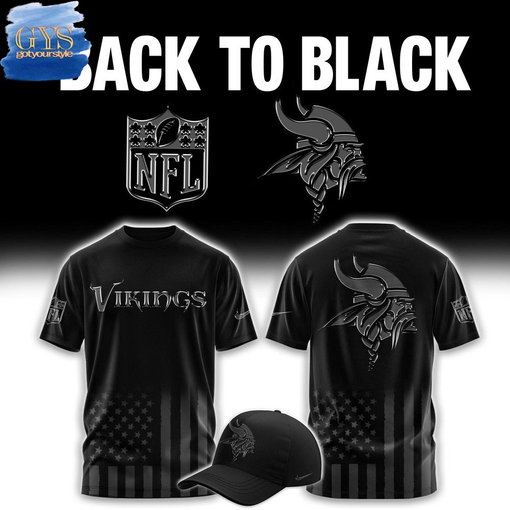 Minnesota Vikings Back To Black Limited Edition Merchandise Collection