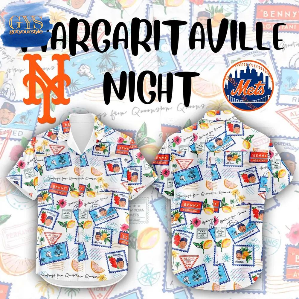 New York Mets Margaritaville Night Limited Edition Hawaiian Shirt