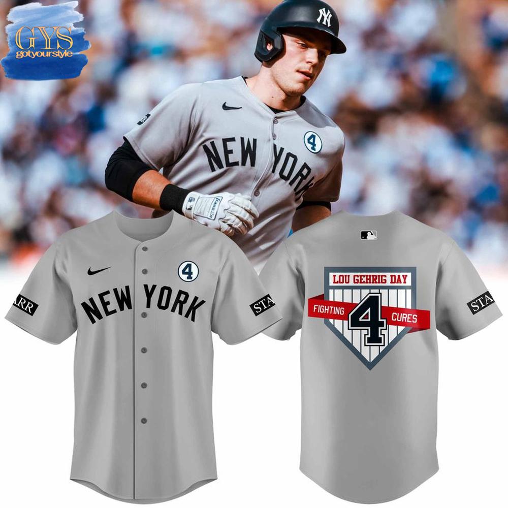 New York Yankees Lou Gehrig Day Limited Edition Baseball Jersey