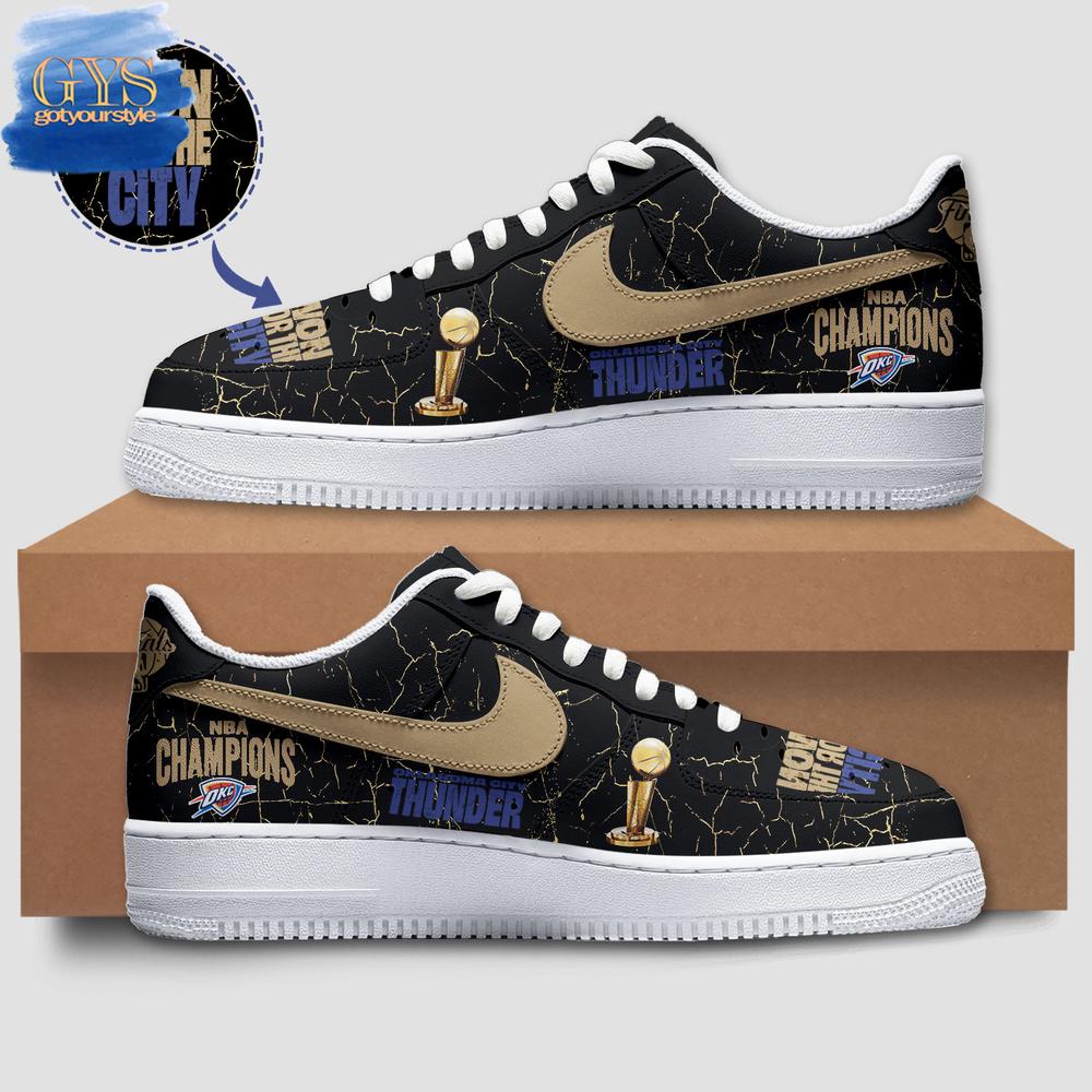 OKC Thunder Up NBA Champions 2025 Limited Edition Air Force 1