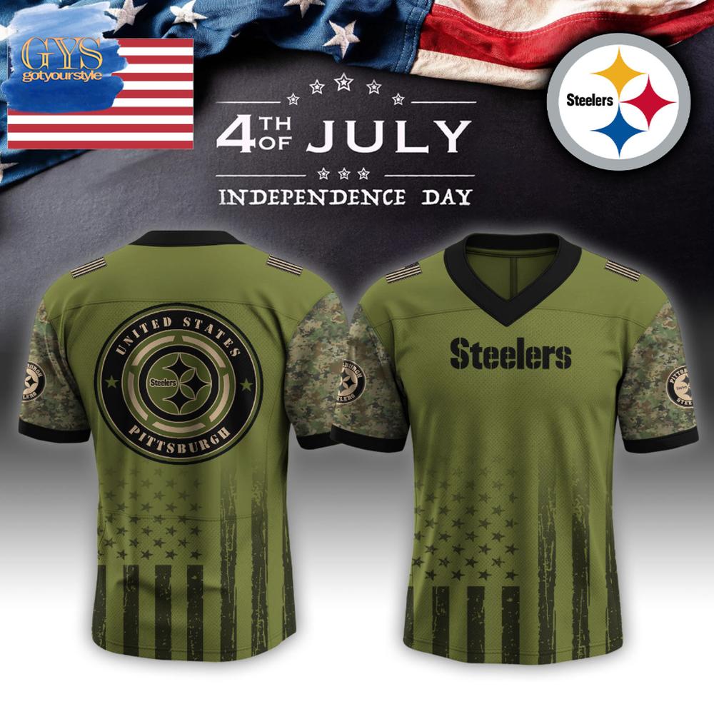 Pittsburgh Steelers 2025 Independence Day Limited Edition Football Jersey