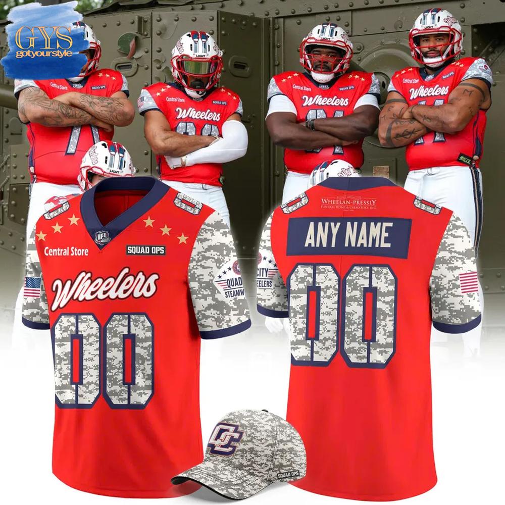 Quad City Steamwheelers 2025 Military Appreciation Night Football Jersey