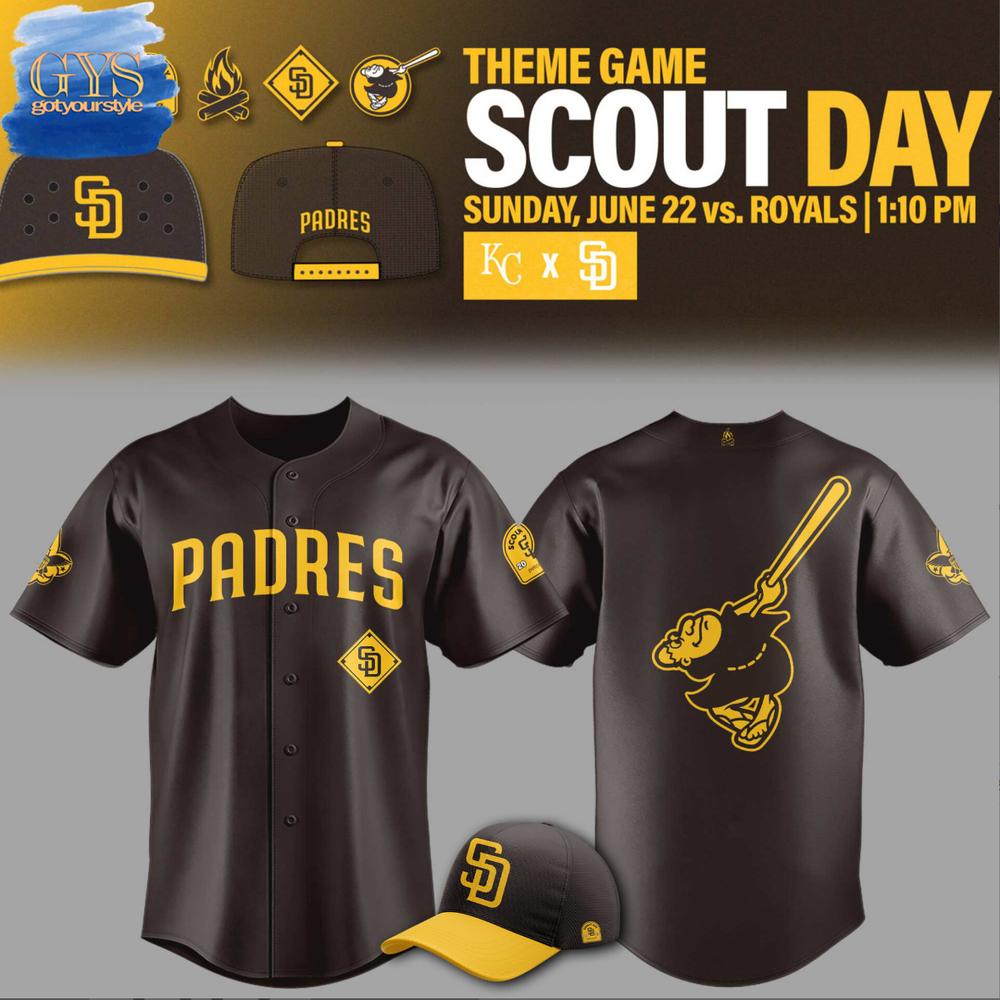 San Diego Padres Scout Day 2025 Special Edition Baseball Jersey