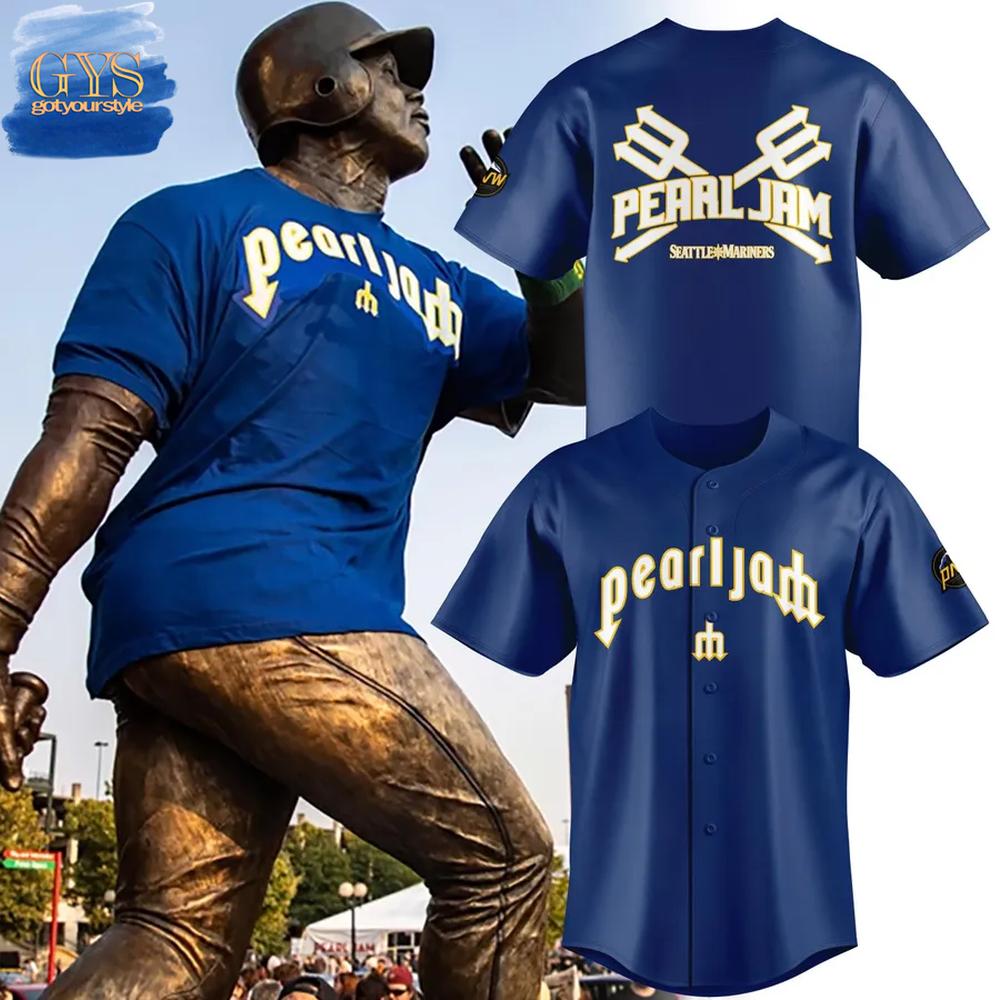 Seattle Mariners Pearl Jam Ten Club Night Baseball Jersey