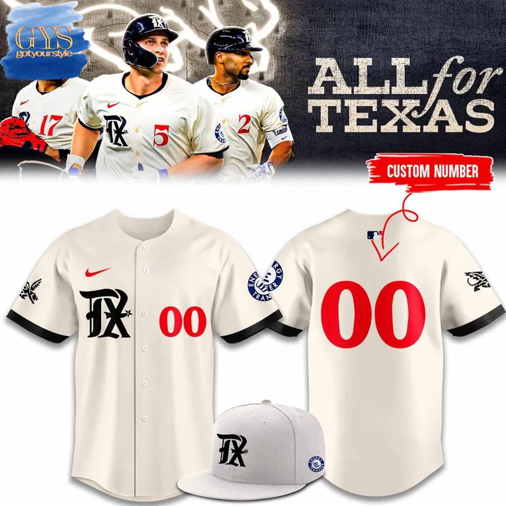 Texas Rangers City Connect Uniform Baseball Jersey