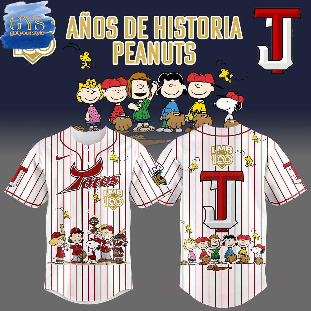 Toros de Tijuana x Peanuts LMB 100th Anniversary Limited Edition Baseball Jersey