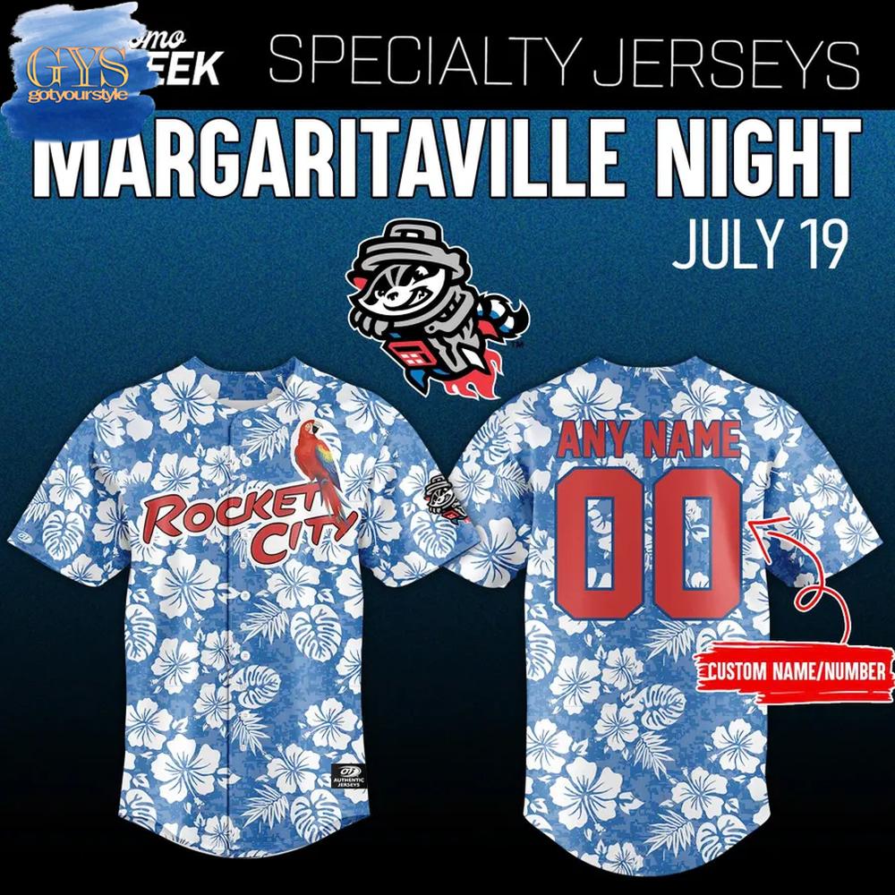 Trash Pandas 2025 Margaritaville Night Limited Edition Baseball Jersey