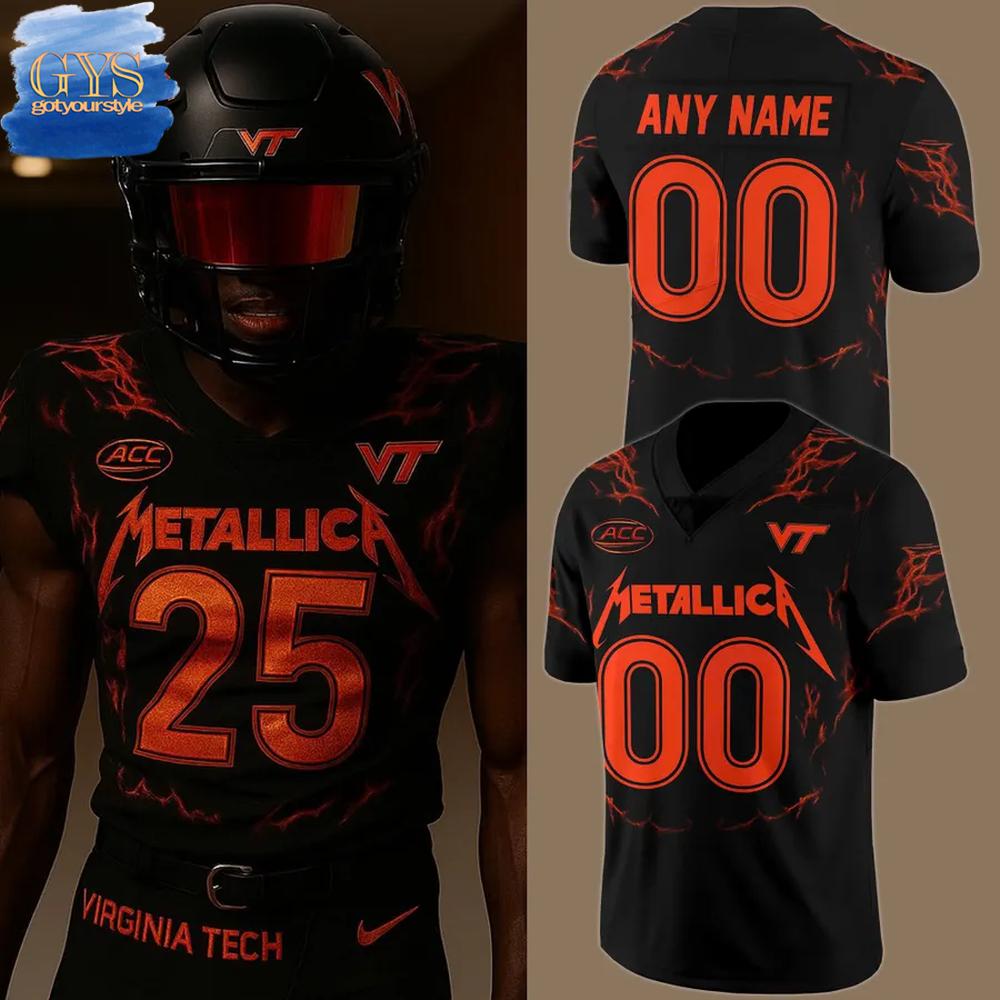 Virginia Tech x Metallica Limited Edition Football Jersey