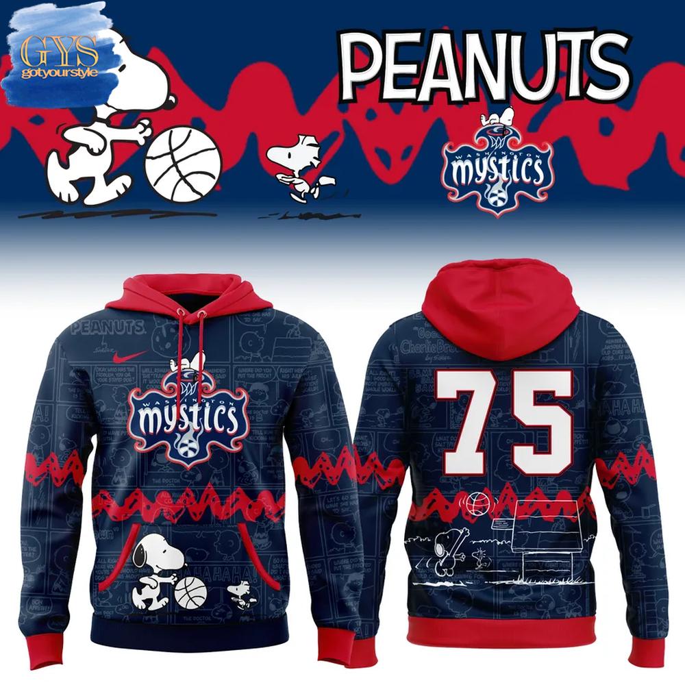 Washington Mystics 75 Years Of Peanuts Limited Edition Merchandise