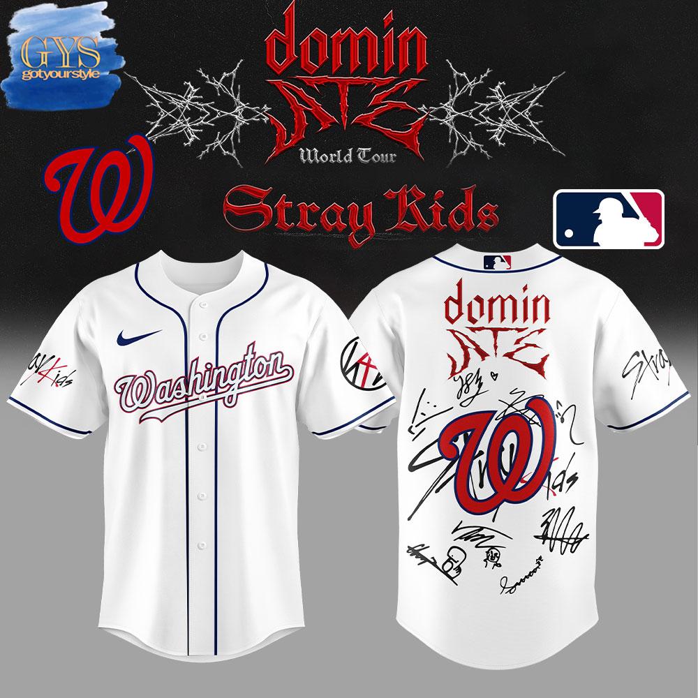 Washington Nationals x Stray Kids Signature Limited Edition Baseball Jersey