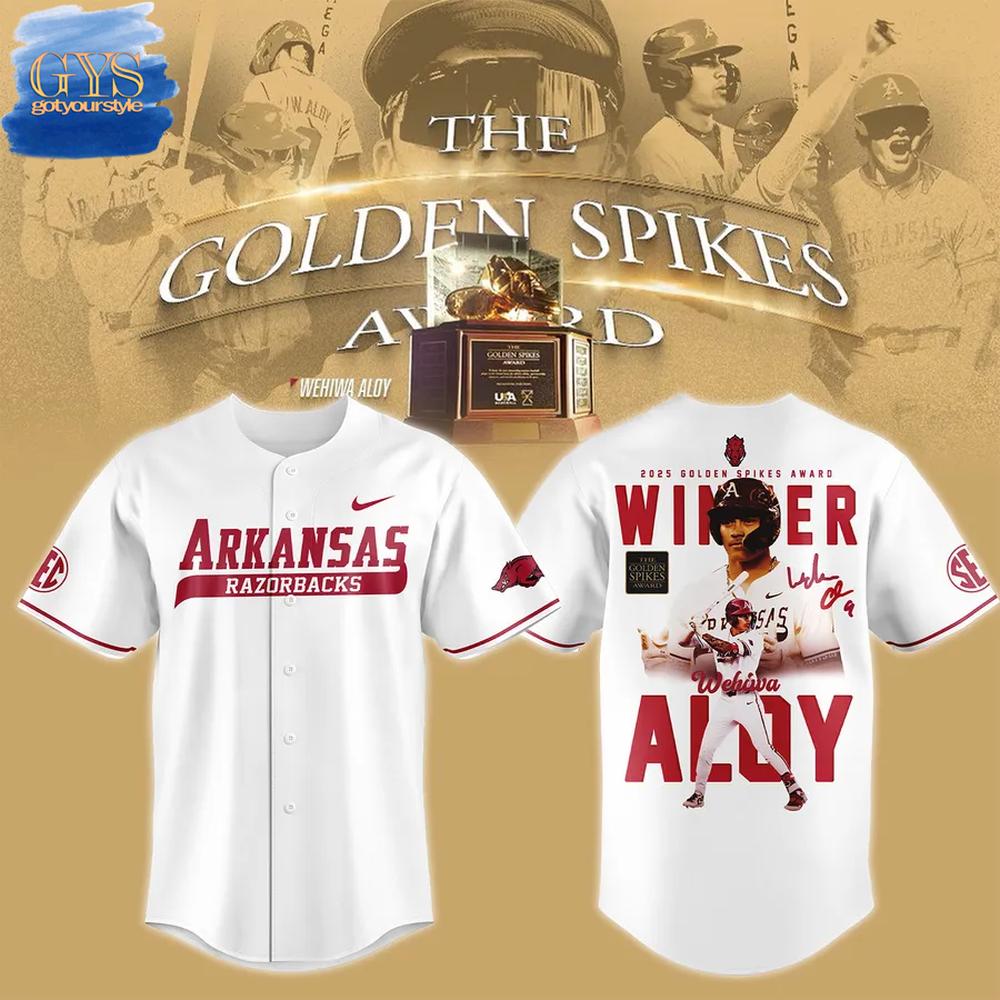 Wehiwa Kapahulehua Aloy 2025 Golden Spikes Award Winner Baseball Jersey