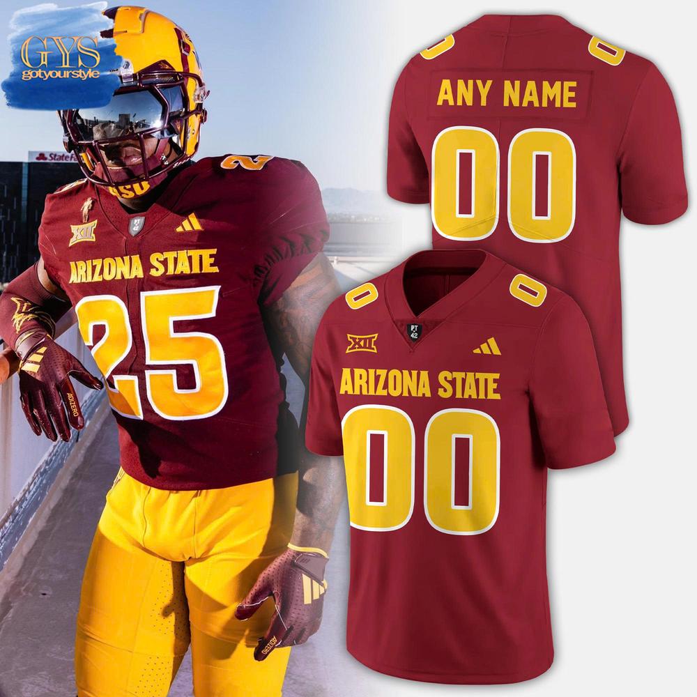 Arizona State Sun Devils 2025 New Core Uniform Personalized Football Jersey