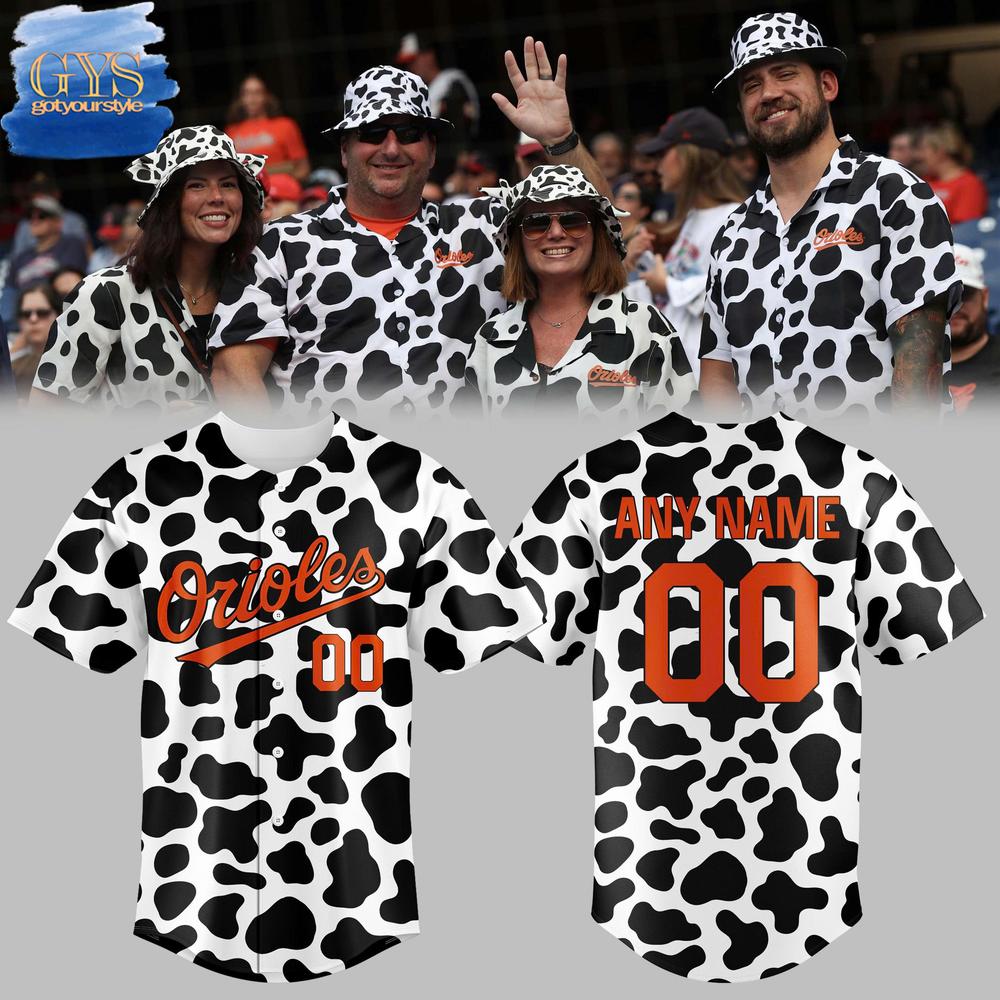 Baltimore Orioles Happy Cow Appreciation Day Limited Edition Baseball Jersey