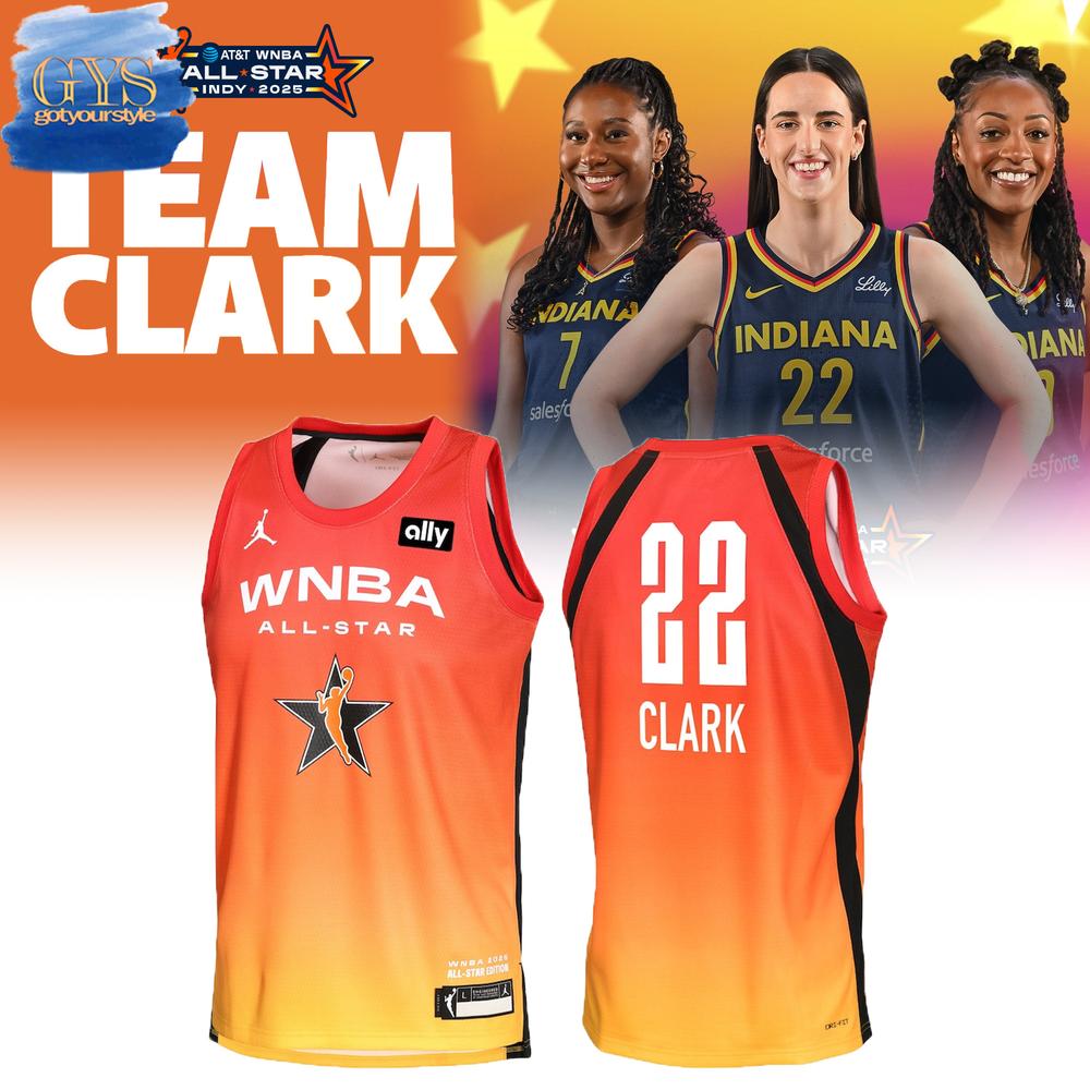 Caitlin Clark 2025 WNBA All-Star Game Explorer Edition Orange Basketball Jersey
