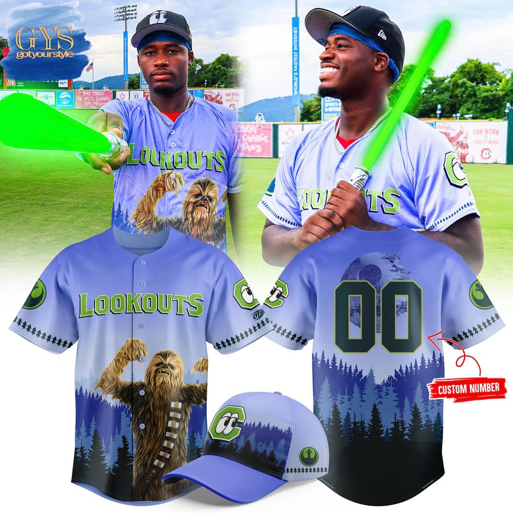 Chattanooga Lookouts Star Wars  Edition Baseball Jersey