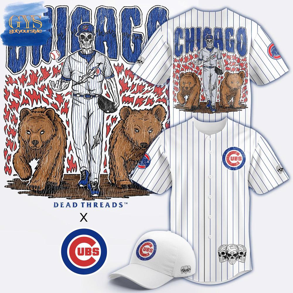 Chicago Cubs Dead Threads Limited Edition Baseball Jersey