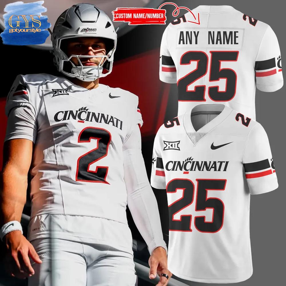 Cincinnati Bearcats 2025 Uniform Personalized Football Jersey